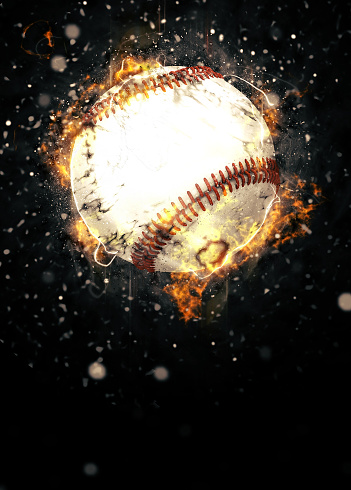 Abstract baseball sport invitation poster or flyer background with empty space