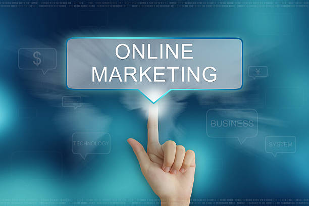 istock hand clicking on online marketing button 476287240