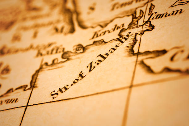 istock Strait of Zabaehe (Kerch Strait) on an Antique map 476290826