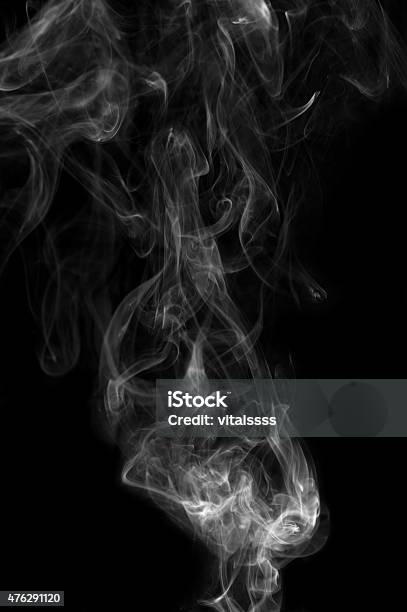 Smoke On Black Background Stock Photo - Download Image Now - 2015, Abstract, Art