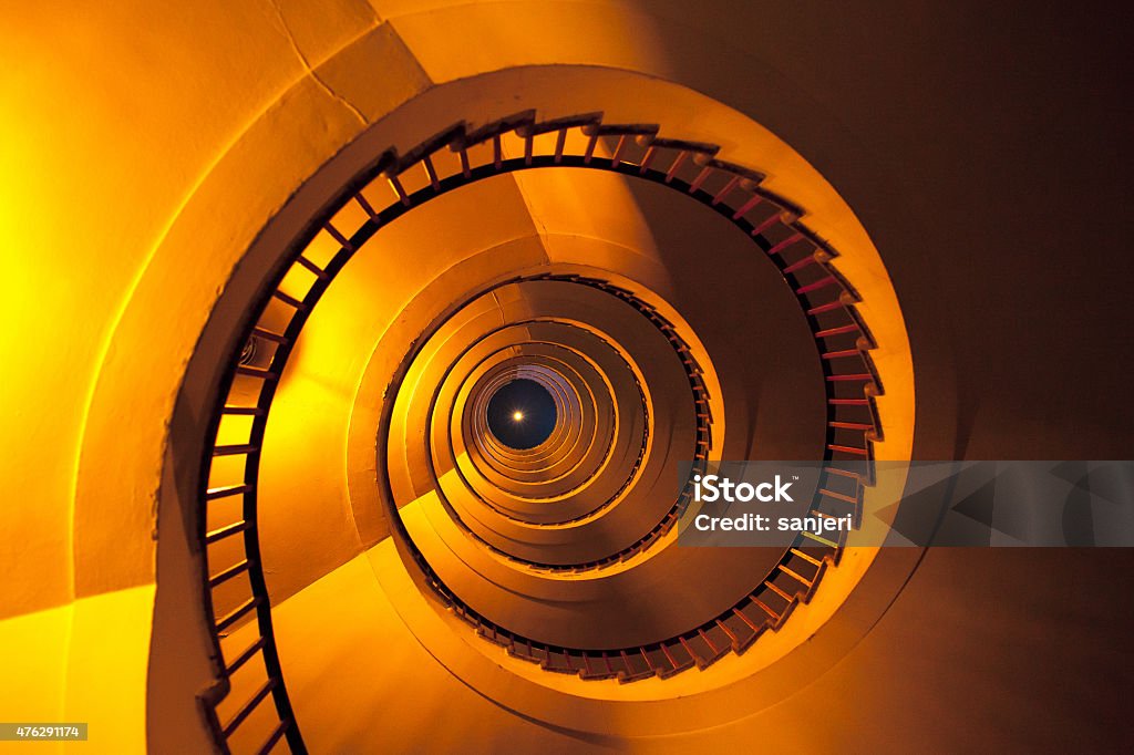 Luxurious Spiral Staircase Spiral Staircase Stock Photo