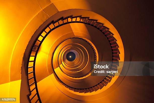 Luxurious Spiral Staircase Stock Photo - Download Image Now - Spiral Staircase, Luxury, Yellow