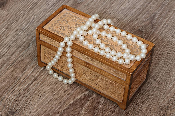 istock casket birch bark with a beautiful pattern with jewels 476291842