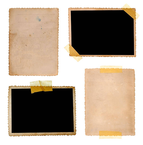 istock Collection of various old photos on white background 476292314