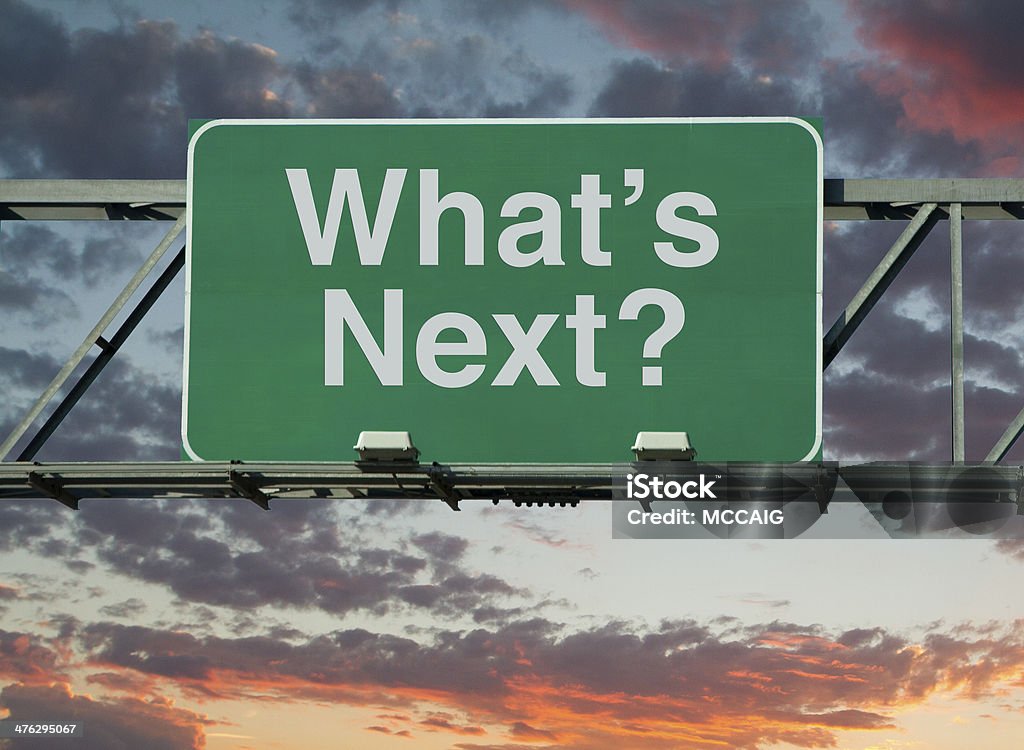 ¿Cuál será el siguiente paso? - Foto de stock de What's next? - Frase en inglés libre de derechos