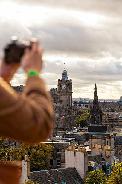 istock Tourist photographing Edinburgh 476296395