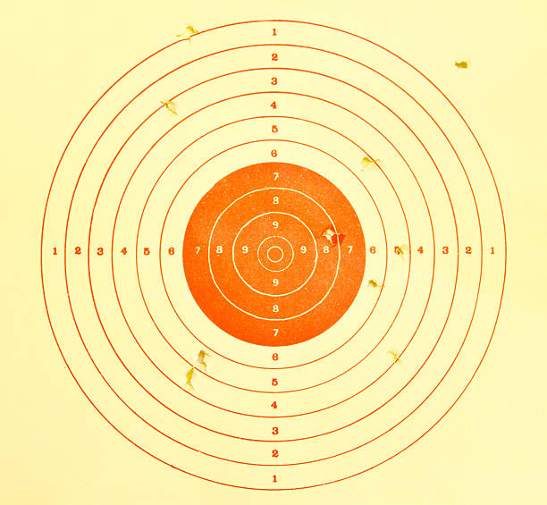 istock Holes in target, sport background 476299052