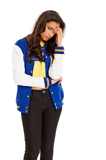 istock Beautiful young girl looking depressed 476299815