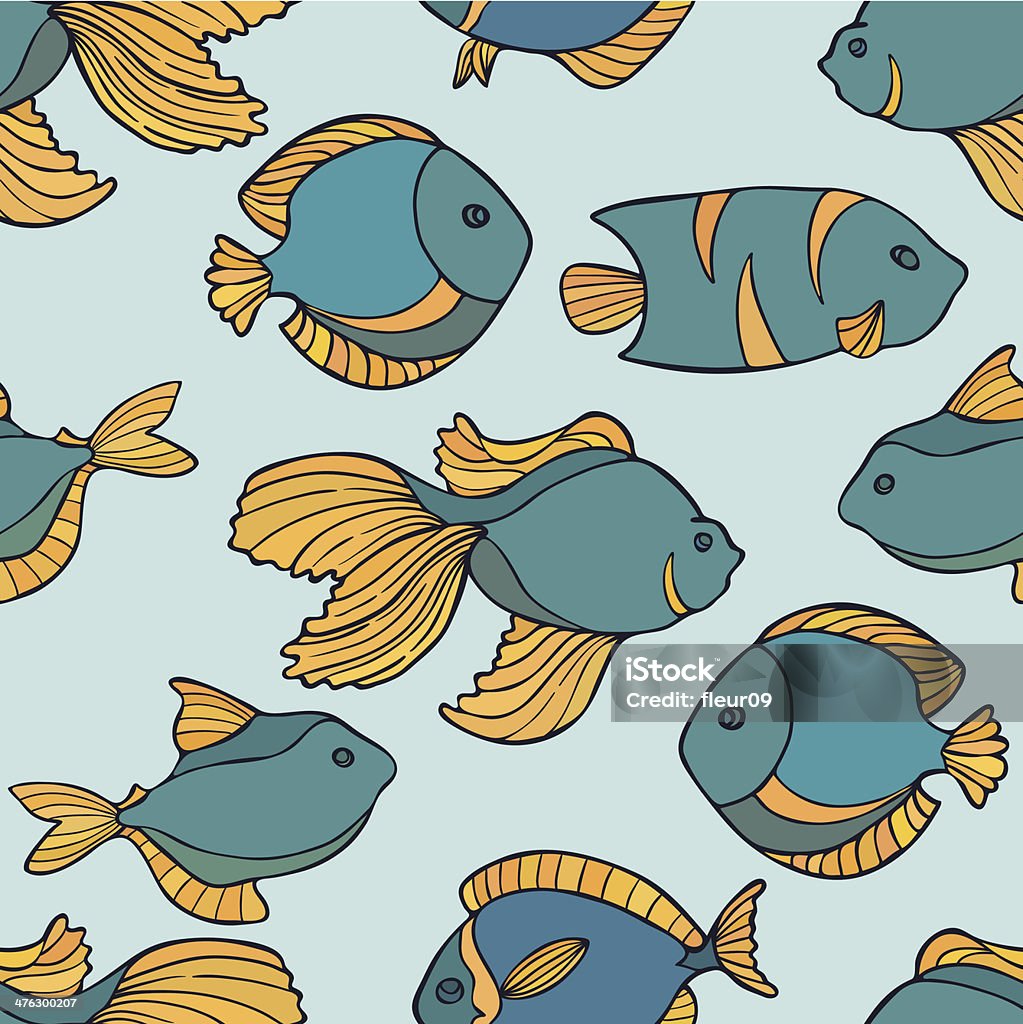Fish Pattern Names Pattern With Fish Stock Illustration - Download Image Now - Animal ...