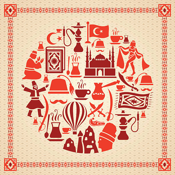 Turkish Collage High Resolution JPG,CS6 AI and Illustrator EPS 10 included. Each element is named,grouped and layered separately. Very easy to edit. byzantine icon stock illustrations