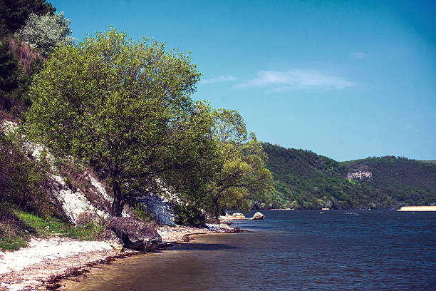istock Beautiful summer water landscape in sunbeam 476308510