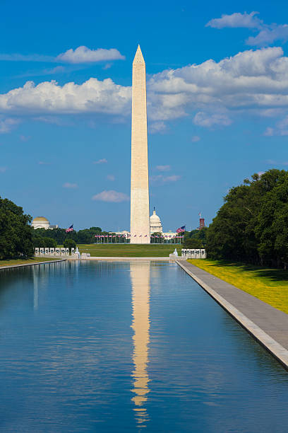 istock Washington Monument reflecting pool in USA 476312102