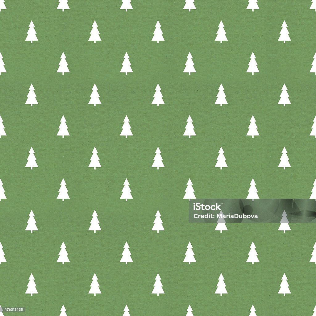 ヴィンテージの包装紙 - クリスマスツリーのロイヤリティフリーストックイラストレーション