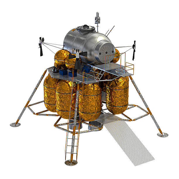 Lunar Lander Lunar Lander. 3D Model. lander spacecraft stock pictures, royalty-free photos & images