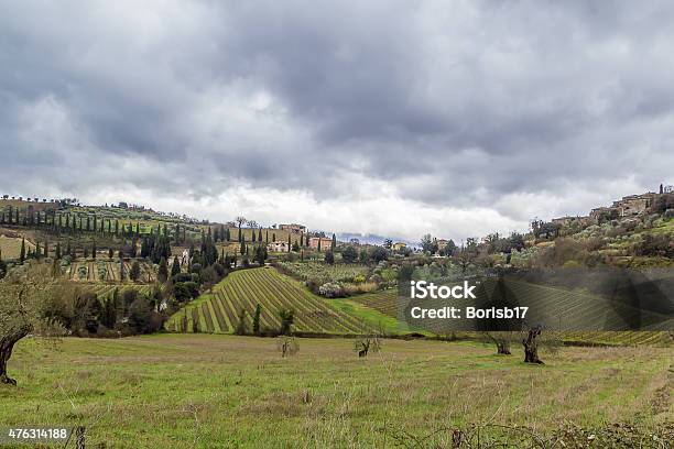 Landscape Of Tuscany Italy Stock Photo - Download Image Now - 2015, Agricultural Field, Agriculture