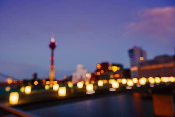 istock Night city landscape Dyusildorf. Media harbor. Germany.Natural b 476314344