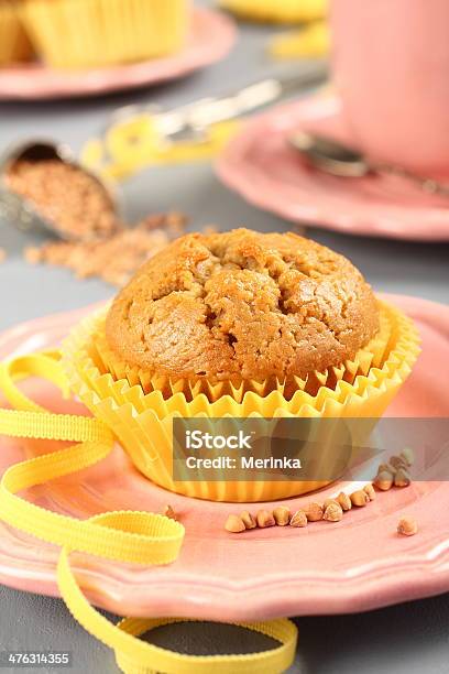 Homemade Gluten Free Muffins From Buckwheat Flour Stock Photo - Download Image Now - Backgrounds, Baked, Baked Pastry Item