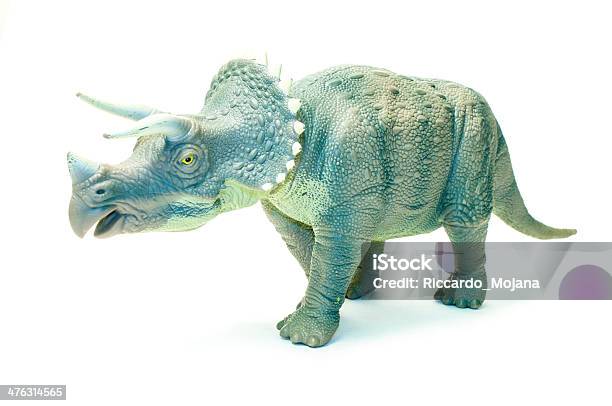 Triceratops Stock Photo - Download Image Now - Triceratops, Toy, White Background