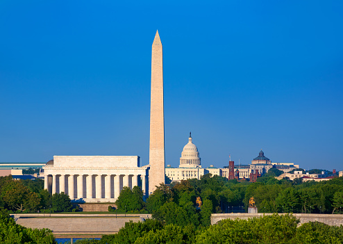 The Washington Monument by twilight, Washington DC