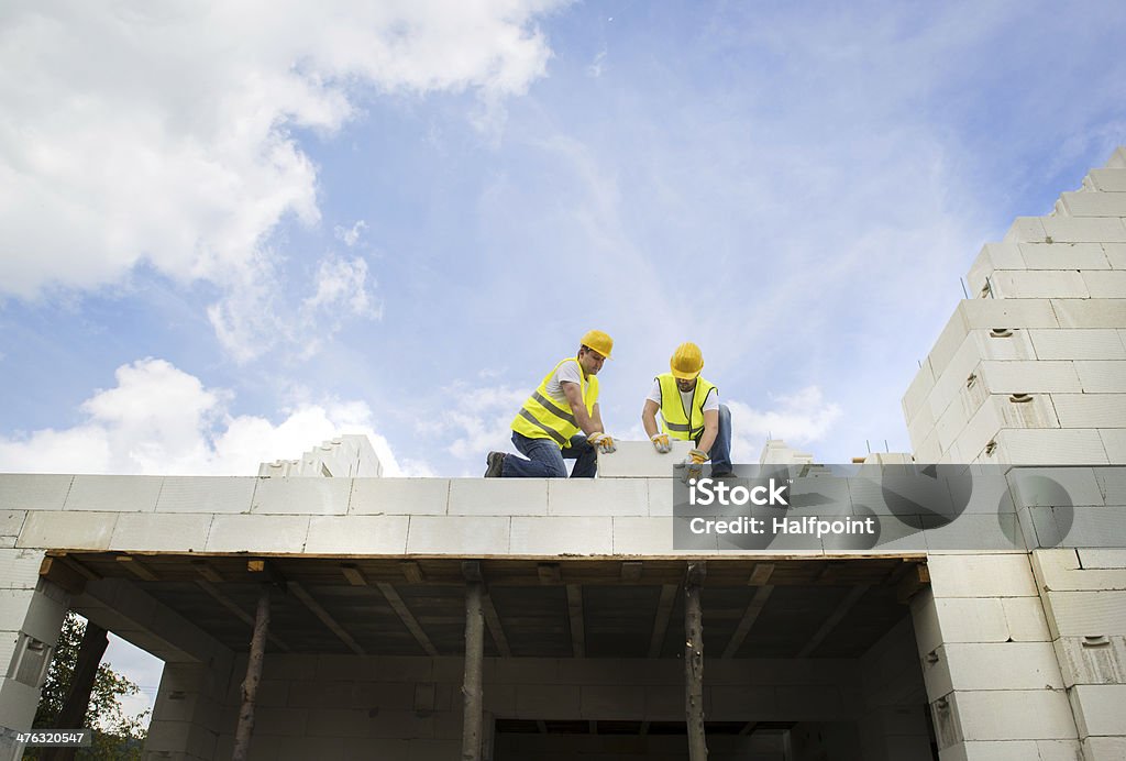 Casa de construção - Foto de stock de Amarelo royalty-free