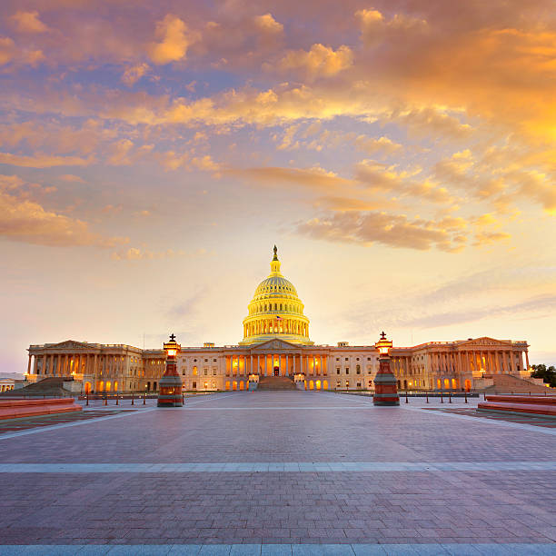 istock Capitol building Washington DC sunset US congress 476320614