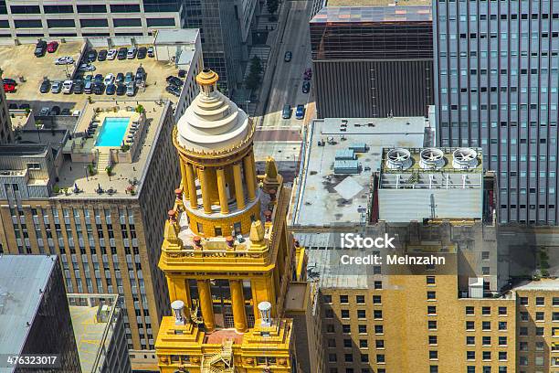 Foto de Vista Aérea De Um Moderno E Edifícios Históricos No Centro Da Cidade De Houston e mais fotos de stock de Alto - Descrição Geral