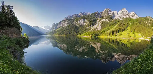 Beautiful summer Alpine lake Gosausee