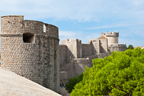 A view from Wall of old city Dubrovnic, Croatia