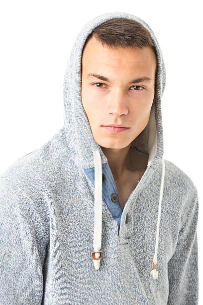 istock young handsome man with hood 476328338