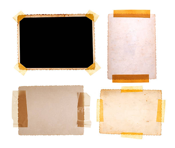 istock Collection of various old photos on white background 476331094