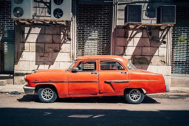 istock Old American car on street, Cuba 476331946