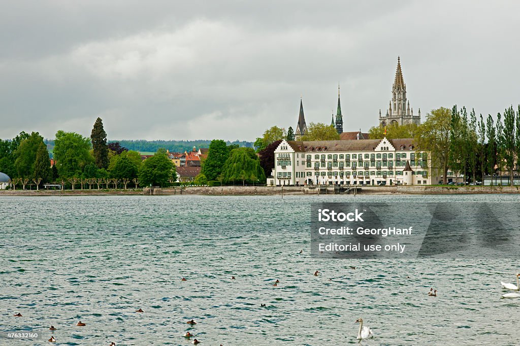 Steigenberger Insel Hotel in Constance Konstanz, Germany - May 12, 2014: A holiday in Constance at Lake Constance is simultaneously a bathing holiday and a holiday in the mountains just like Lake Garda south of the Alps. 2015 Stock Photo