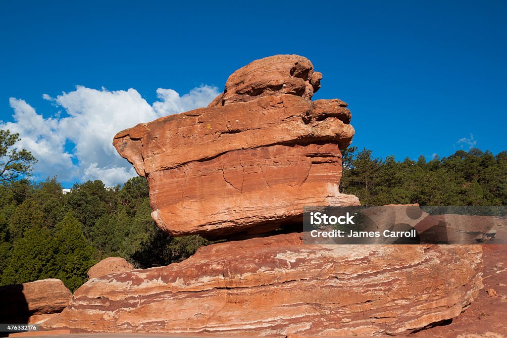 Colorado Springs Garden of the Gods Balanced Rock 2015 Stock Photo