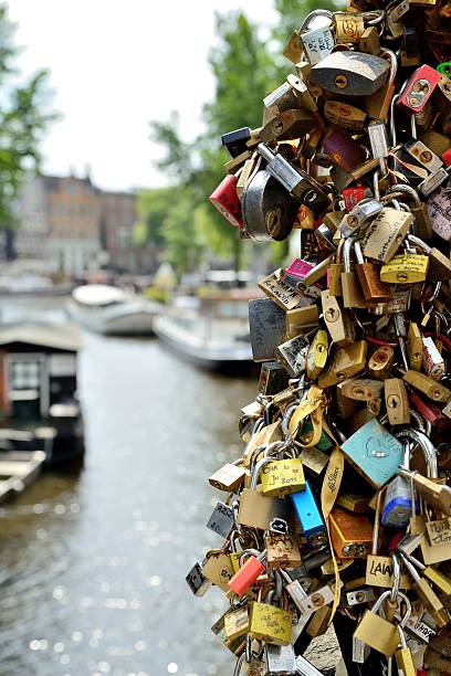 Love-locks stock photo