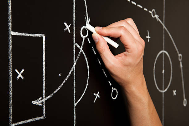 istock Hand Drawing Soccer Game Tactics 476335430