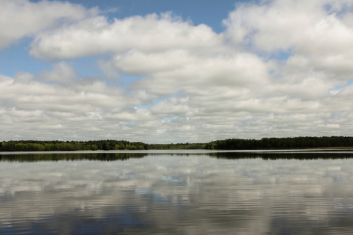 Eagle Lake in Northern Minnesota on a clear and beautiful summer day.