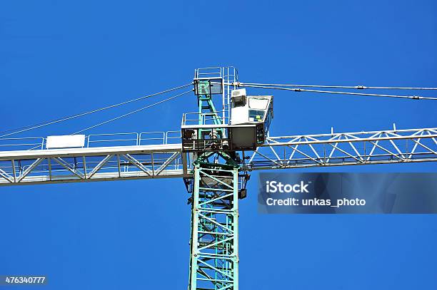 Foto de Torre Do Guindaste De Construção e mais fotos de stock de Alto - Descrição Geral - Alto - Descrição Geral, Azul, Aço