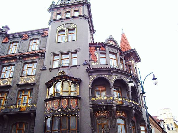 istock Artistic detail on Prague building 476342680