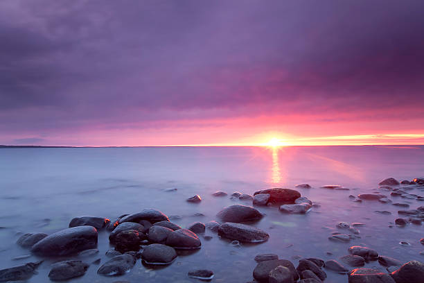istock Beautiful moody sunrise over the Swedish ocean 476345593
