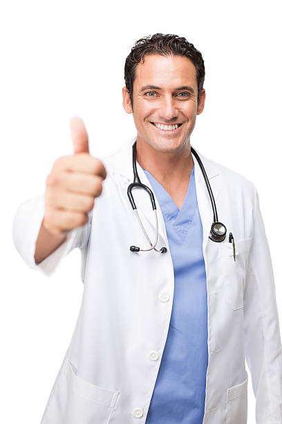 istock Happy doctor making thumbs up 476345993