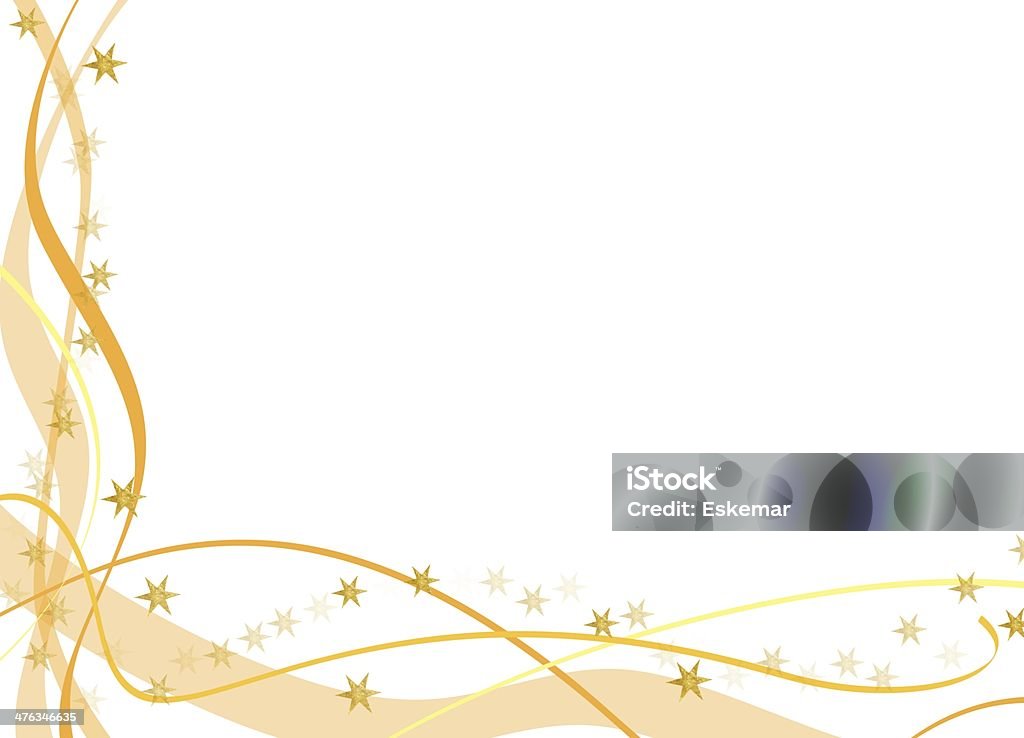 Étoiles dorées - Illustration de Carte de Noël libre de droits