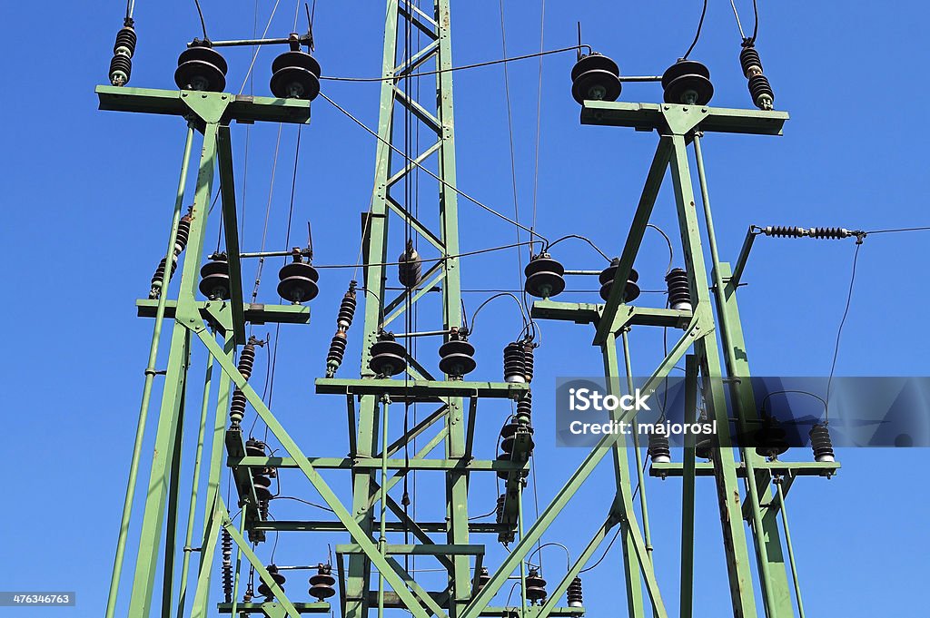 Torre de conducción eléctrica - Foto de stock de Aire libre libre de derechos