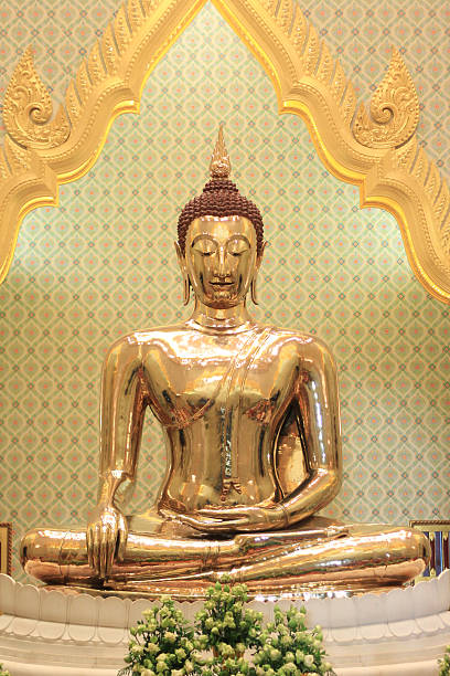 Golden Buddha stock photo