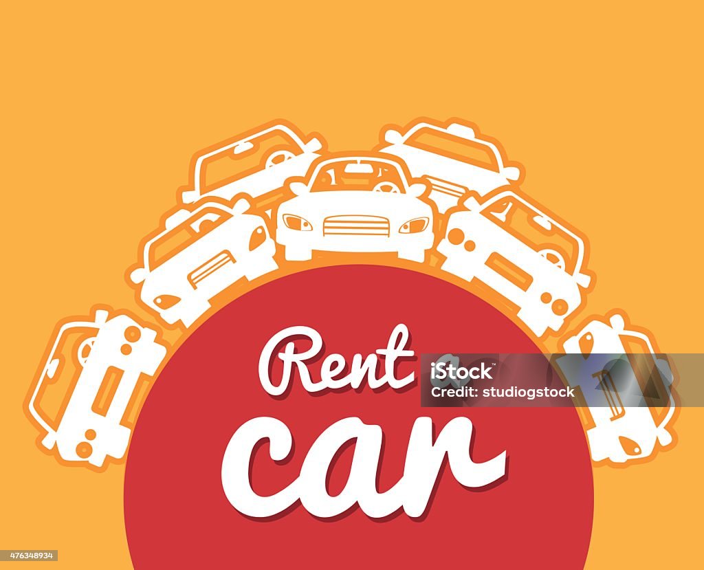 Rent a car design, vector illustration. 2015 stock vector