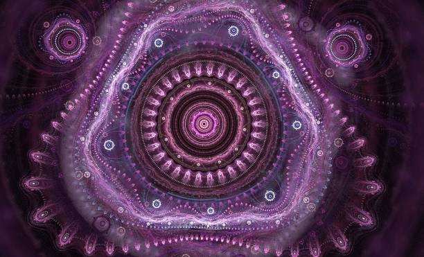 istock Purple fractal art 476350207
