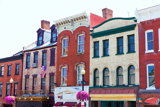 istock Georgetown historical district facades Washington 476351432