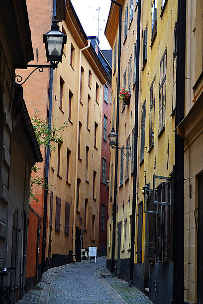 istock Rustic Alley with Cobblestone road in Stockholm 476354273