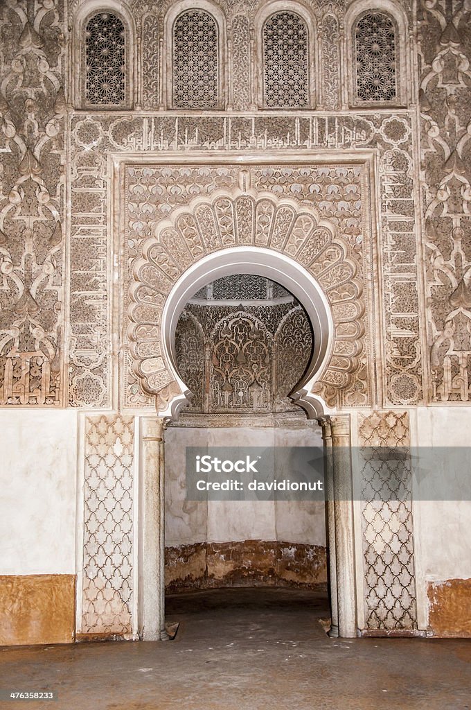 Porta decorazione a Marrakech, Marocco - Foto stock royalty-free di Africa