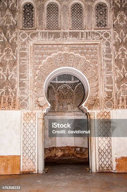 Porta Decorazione A Marrakech Marocco - Fotografie stock e altre immagini di Africa - Africa, Ambientazione esterna, Architettura