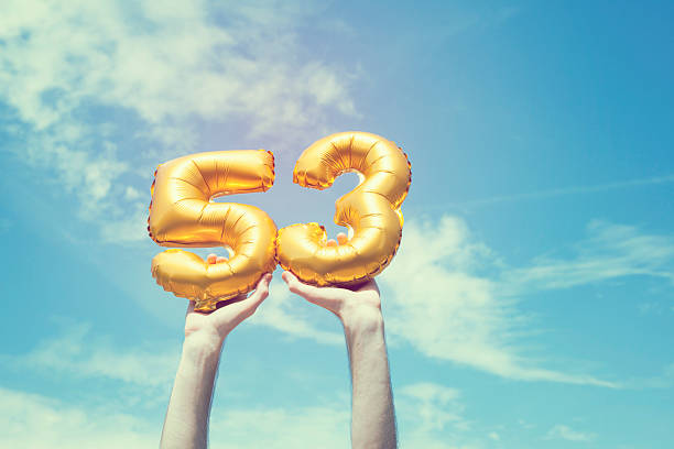 istock Gold number 53 balloon 476359442